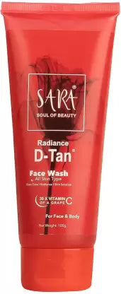 SARA D TAN FACE WASH 100gm