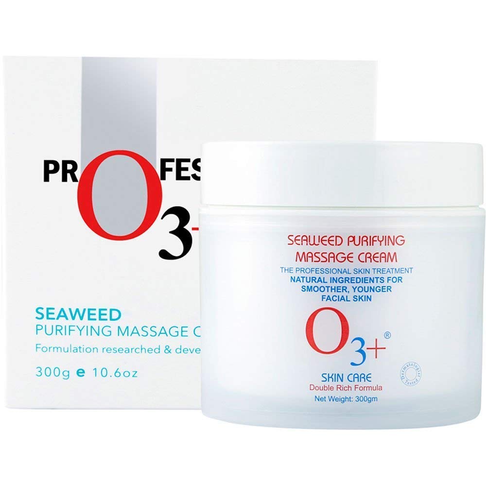 o3+Professional Seaweed Purifying Massage Cream with Vitamins and Minerals for Skin Brightening and Oil Control, 300g