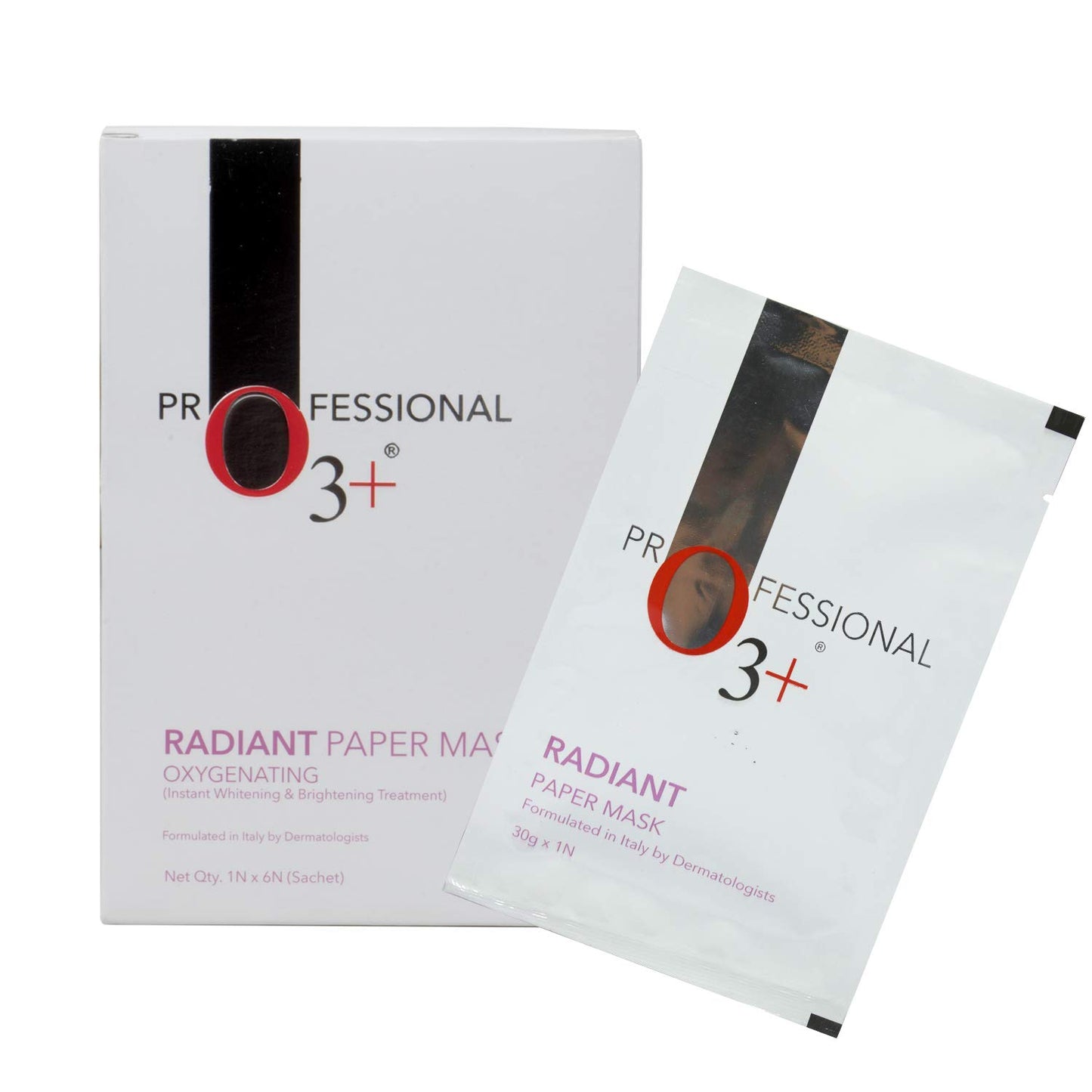 o3+ Professional Radiant paper mask oxygenating