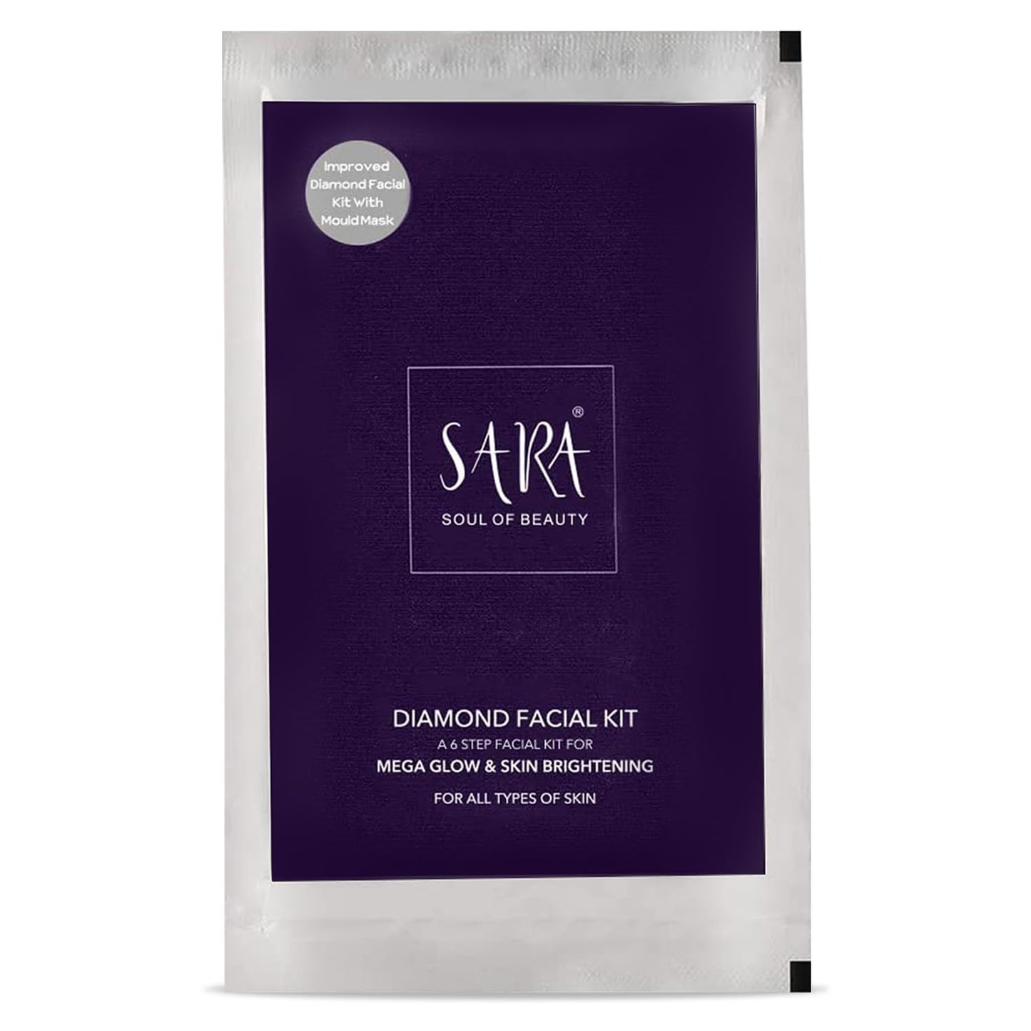 SARA DIAMOND FACIAL KIT(MEGA GLOW ULTRA BRIGHT)