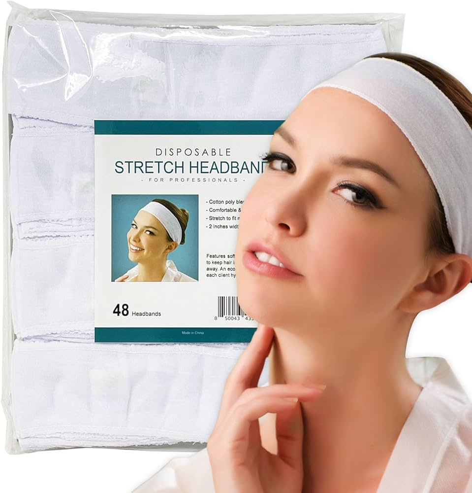 Disposable Garments Facial Head Band without Border (Packet)