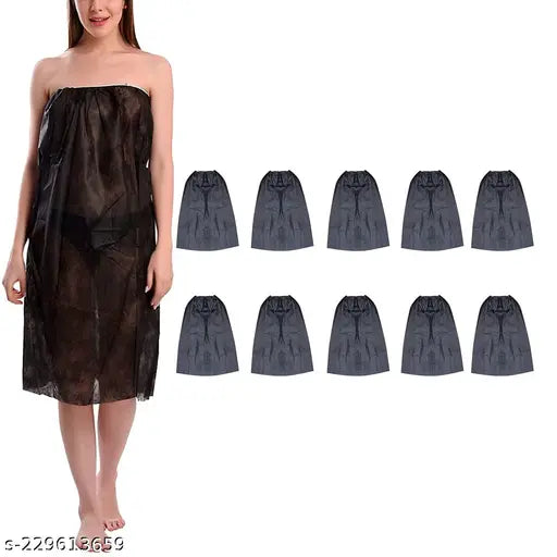 Disposable Gown Black Pack of 10