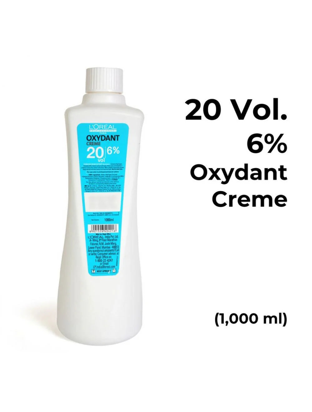 Loreal Professional Oxydant Creme Developer 20 Vol 6% 1000 ML