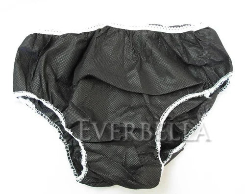 Disposable Garments Black Xl Panty pack of 10