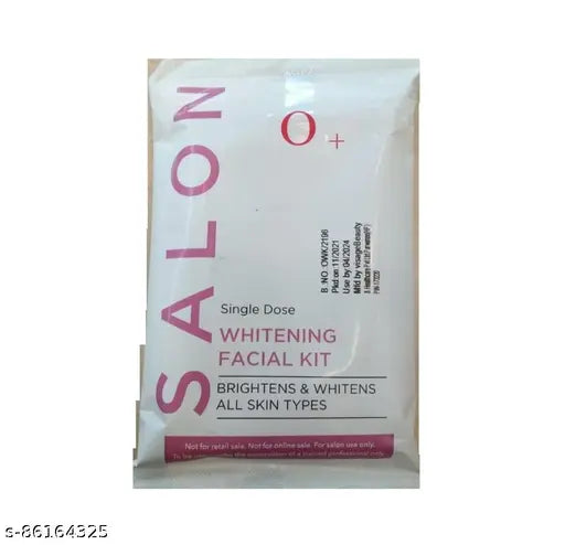 o3+ Professional whitening facial kit single dose pack of 6