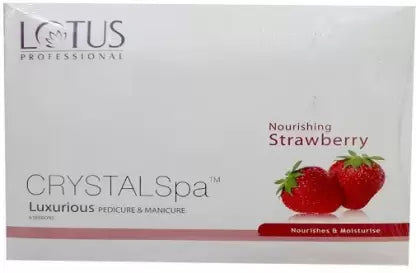 Lotus Professional Crystal Spa Luxurious Pedicure and Manicure Nourishing Strawberry