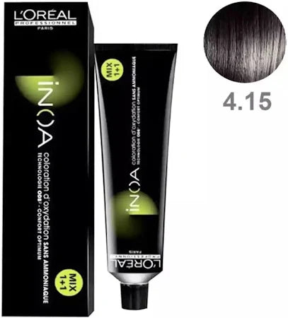 Loreal Professionnel INOA 2 parts SHADE 4.15